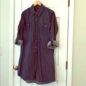 Denim shirt dress